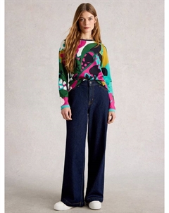 Футболка Clara с длинными рукавами, Pink/Multi White stuff