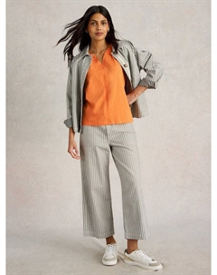 Футболка Nelly с вырезом-качелькой, Mid Orange White stuff