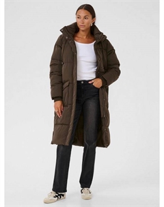 Утепленная куртка-пуховик Anika с высоким воротником и удлиненным кроем Kaffe