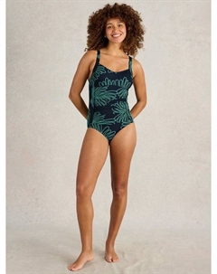 Купальник Splash Palms Control, Navy/Multi White stuff