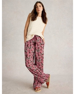 Брюки Belle Crinkle с широкими штанинами, Pink/Multi White stuff