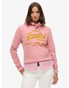 Распашонка с винтажным логотипом и декором, Smoke Rose Superdry