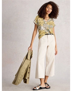 Футболка Nelly Abstract, White/Multi White stuff