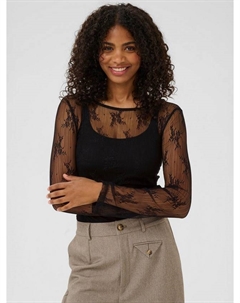 KApenelope футболка с длинным рукавом в цветочном кружеве Kaffe