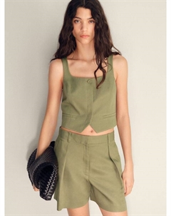 Свободные бермуды Max Tailored, Khaki Mango