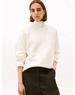 Тонный свитер Fair Isle из чистой шерсти, Ivory Petal Tommy hilfiger