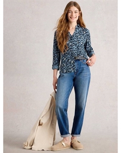 Футболка Annie Graphic, Blue White stuff