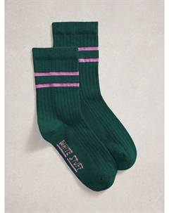 Текстурированные сверкающие носки до щиколотки, Green/Multi White stuff