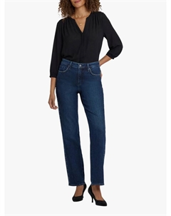 Прямые джинсы Brooke с отделкой из страз, Louvre Sapphire Nydj