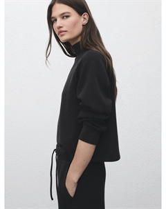 Свитшот с воронкообразным воротником, Black Mango