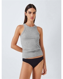 Термофутболка с ребристой спинкой-racer, Grey Marl John lewis