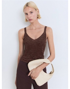 Топ-майка с V-образным вырезом Cling Mango