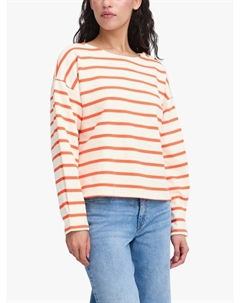 Топ Magga с полосками и пуговицами, White/Multi Ichi