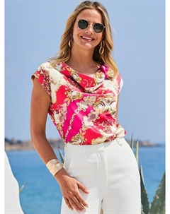 Топ с капюшоном и барочным принтом Sosandar