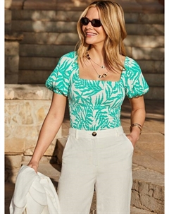 Топ с тропическим принтом Sosandar