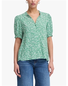 Топ Vera с цветочным принтом, Pine Green/Multi Ichi