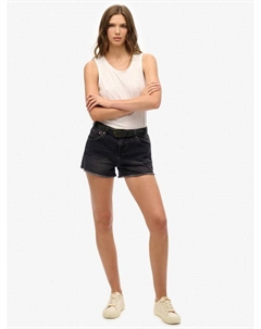 Джинсовые шорты Mid Rise, Roseland Black Superdry