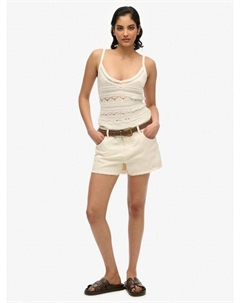 Джинсовые шорты Mid Rise, Off White Superdry