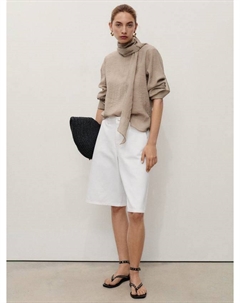 Бермуды Amina Denim, White Mango