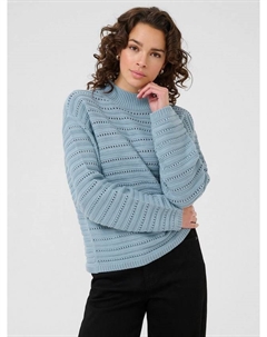 Свитер с высоким воротником Dolly, Mid Blue Kaffe