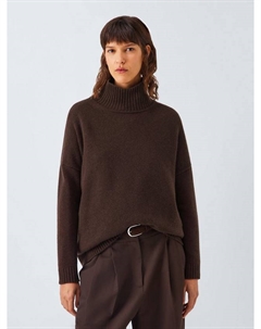 Борджиа свитер с воронкообразным воротником из чистой шерсти, Chocolate Weekend max mara