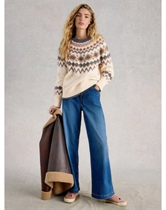 Свитер Arctic Fair Isle, Natural/Multi White stuff