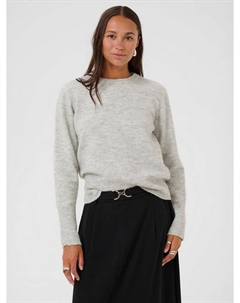 Джемпер с круглым вырезом Niel, Light Grey Melange Kaffe