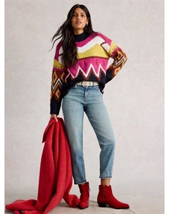 Джемпер Alice из шерстяной смеси с абстрактным принтом White stuff