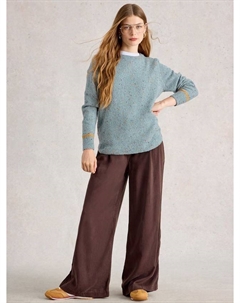 Джемпер с круглым вырезом в горошек White stuff