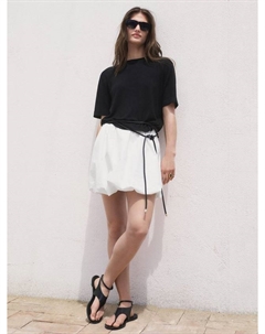 Лонгслив Luccas с круглым вырезом и короткими рукавами Mango