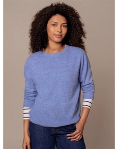 Свободный пуловер из чистой шерсти, Cornflower Blue Celtic & co.