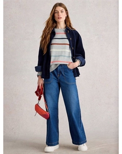 Джемпер в полоску оливкового цвета, Grey/Multi White stuff