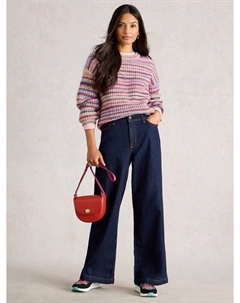 Свитер Suzanna Space Dye в полоску, Pink/Multi White stuff