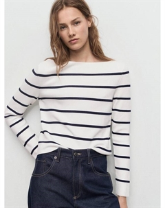 Свитер с лодочкой в полоску Soho Mango
