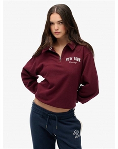 Спортивная толстовка 1/2 Zip Athletic Essentials, Port Red Superdry