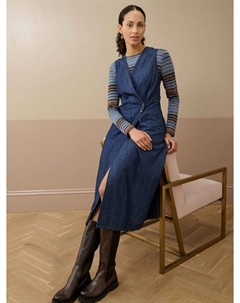 Джинсовый сарафан с запахом, Indigo Brora