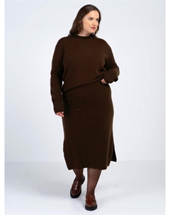 Толстовка Tina с круглым вырезом из чистой шерсти, Bitter Chocolate Celtic & co.