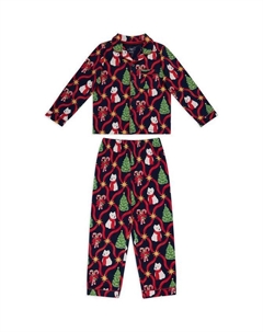 Детский рождественский комплект пижамы Westie, Navy Chelsea peers