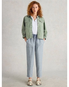 Джинсовая куртка Camille из органического хлопка, Mid Green White stuff