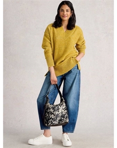 Свитер с V-образным вырезом Tilly из шерстяной смеси White stuff