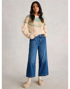 Свитер Izzy в технике фэр-айл, Ivory/Multi White stuff