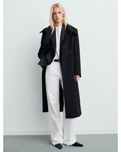 Сирения воронкообразное пальто из шерстяной смеси Mango