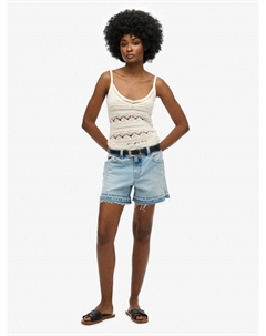 Шорты из джинсовой ткани с хлопком, Azure Pale Blue Superdry