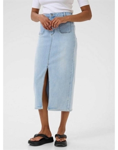 Прямая джинсовая юбка Karla, Light Blue Washed Kaffe