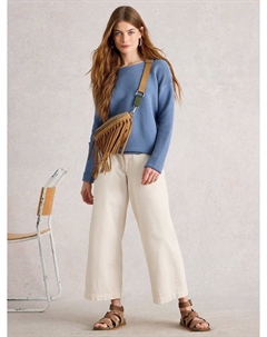 Джемпер Jana в рубчик с полосками, Blue White stuff