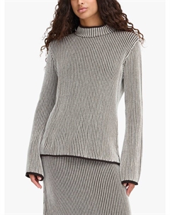 Джемпер Danuta с высоким воротником и хлопковой полоской Ichi