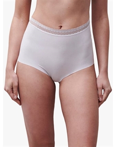 Уютные шикарные трусы с высокой талией, White Chantelle