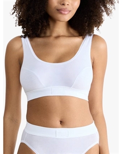 Удобный укороченный топ Double Comfort, White Sloggi