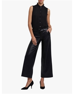 Брюки с широкими штанинами из искусственной кожи, Black Nydj