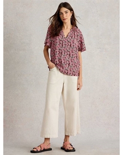 Топ с короткими рукавами Sophia из вискозы LENZING ECOVERO White stuff